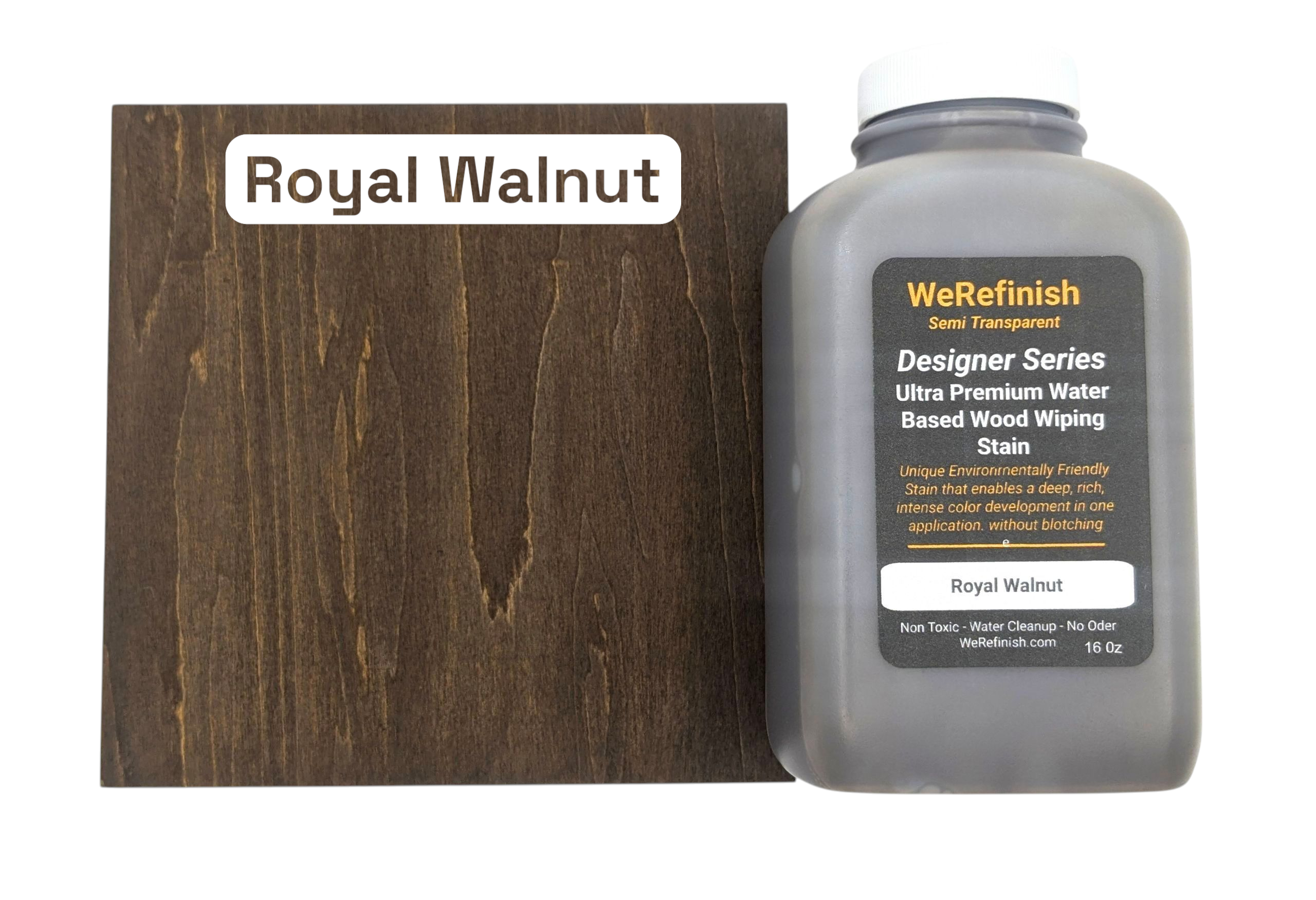 Designer Series Water Based Wood Stain - Royal Walnut - Image 2