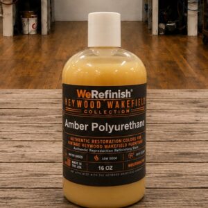 Heywood Wakefield Refinishing Polyurethane |  Satin Amber Water Based Topcoat