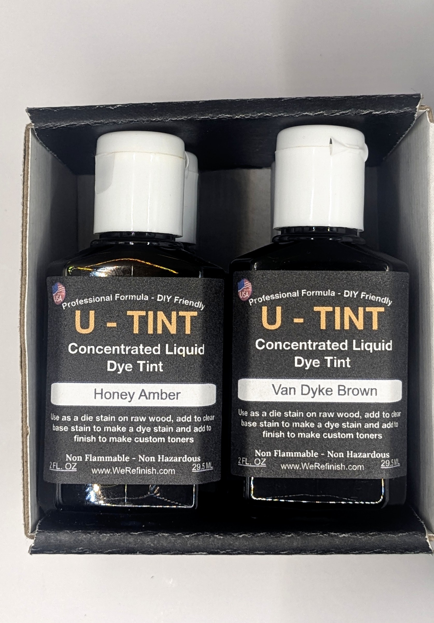 VERSA-COLOR Liquid Wood Dye Tint | Assortment 6 Color Set