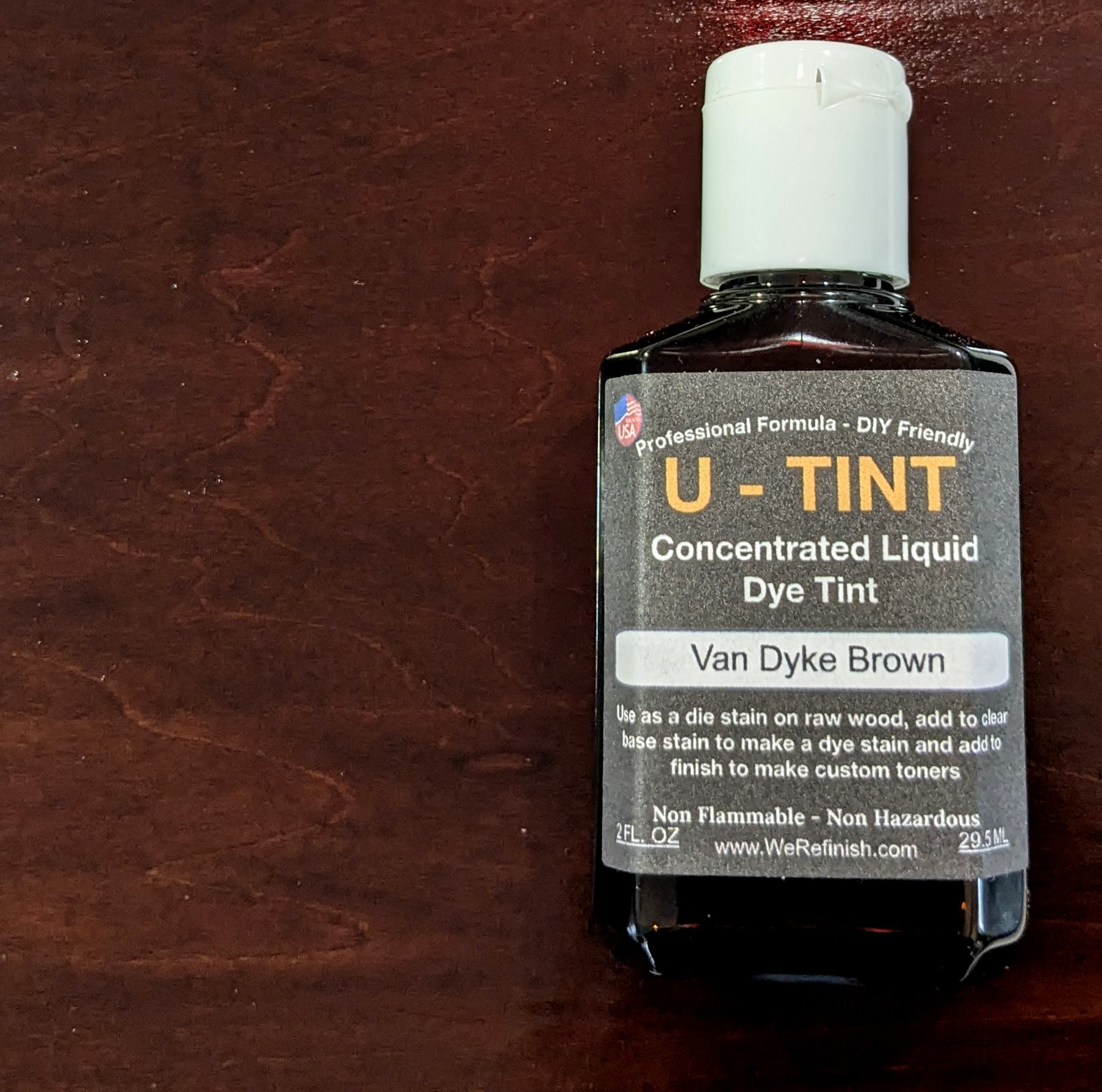 VERSA-COLOR Liquid Wood Dye Tint | Van Dyke Brown