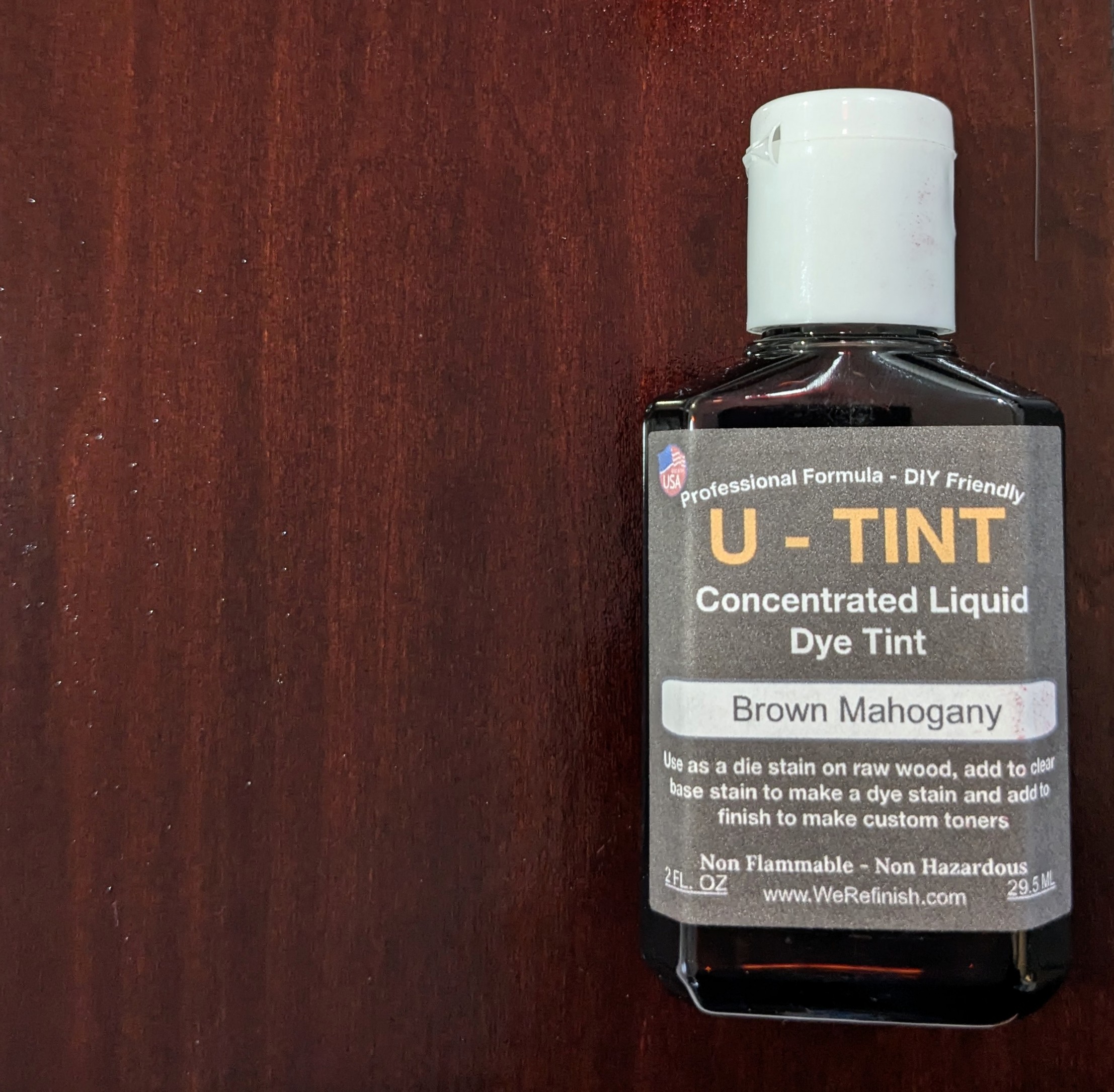 VERSA-COLOR Liquid Wood Dye Tint | Brown Mahogany