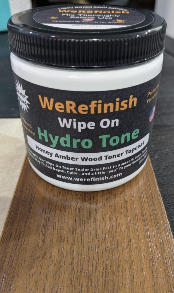 HYDRO TONE Wipe On Water Base Polyurethane Wood Toner  | Honey Amber - Image 2
