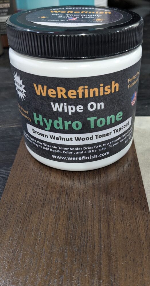 HYDRO TONE Wipe On Water Base Polyurethane Wood Toner | Brown Walnut - Image 2