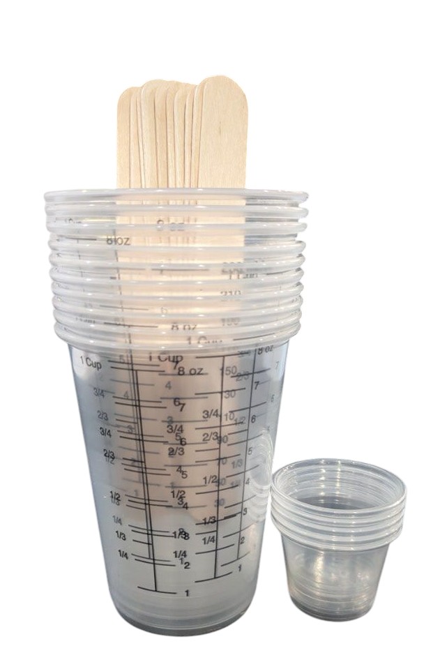 mixing cups 8 ounce