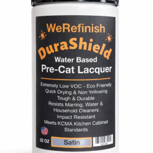 water based pre-catalyzes lacquer for cabinets - DuraShield low VOC durable wood finish for furniture and trim